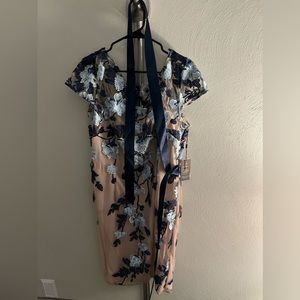 Adriana Papell - Embroidered Sheath Dress - NEW WITH TAGS!